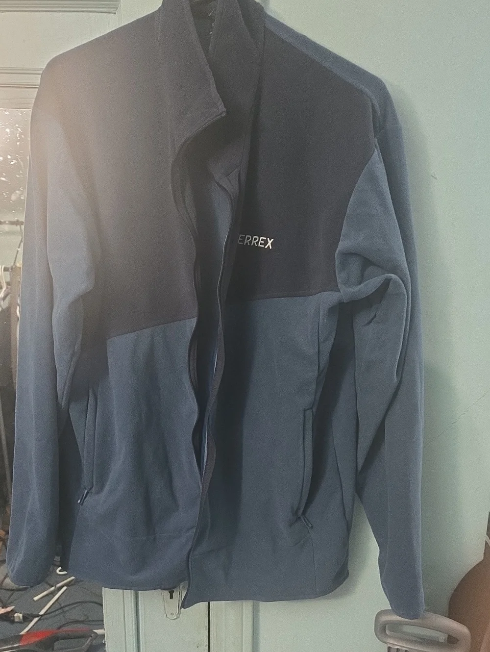 adidas TERREX Two-Tone Blue Performance Fleece Jacket